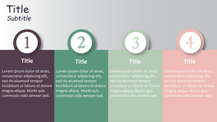 4-Section Infographic Slide Template