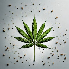 cannabis leaf background