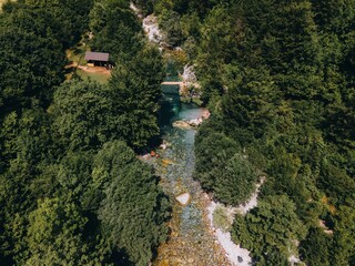 Blue Eye in Theth, Albania by Drone
