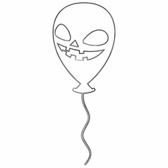 Ball pumpkin hand drawing for decoration and design.