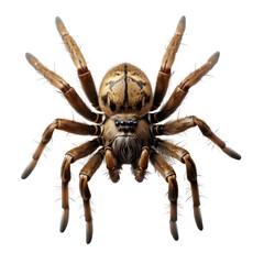 spider isolated on transparent background ,tarantulas isolated cut out ,generative ai
