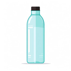 Sleek Plastic Bottle Icon in Vector Style