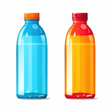 Clean and Simple Plastic Bottle Illustration