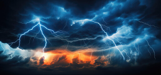 Nature's Light Show: Stormy Night Skies
