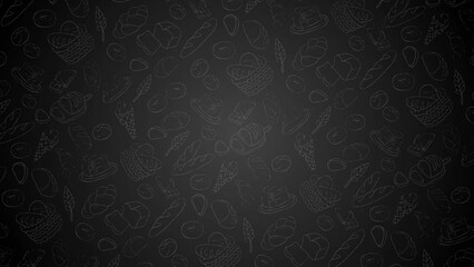 Bakery Shape Outline Animation Background