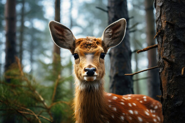 Majestic Deer in Natural Habitat