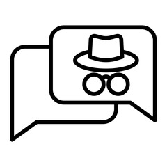 Outline Hacker Chat icon