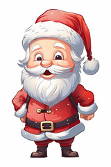 A cute cartoon Santa Claus, Christmas