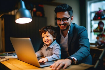 Remote Work-Life Harmony with Energetic Child