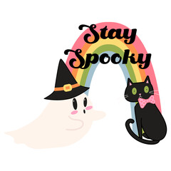 Stay Spooky Cute Halloween Clipart