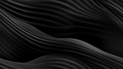 Black Striped Background Vector with Motion Blur Panorama Style. Generative AI.