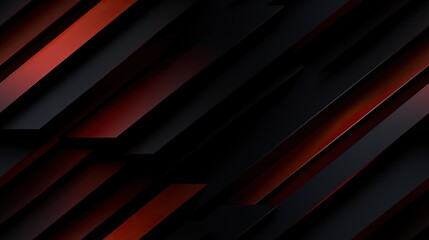 Seamless texture, Black and Red Striped Abstract Background, Tileable. Generative AI.