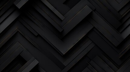 Seamless texture, Black Striped Abstract Background, Tileable. Generative AI.