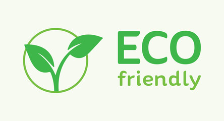 Eco friendly, green, cruelty free. Vegan, plant based. Symbol vector, icon, design