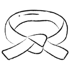 Hand drawn Black Belt icon