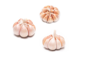 Garlic isolated on a white background.