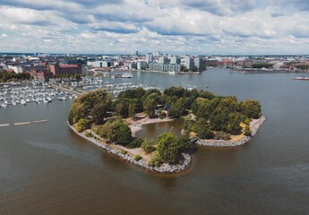 Tervasaari in Helsinki, Finland by Drone