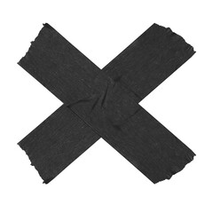 tape cross black adhesive duct tape x design element for grunge urban street poster or t-shirt