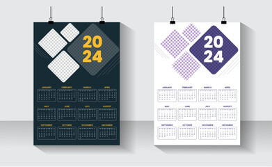 2024 Creative calendar design template