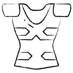 Hand drawn Plackart Armor icon
