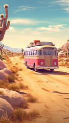 Obraz premium Road Trip Activity,Vectorgenerative ai