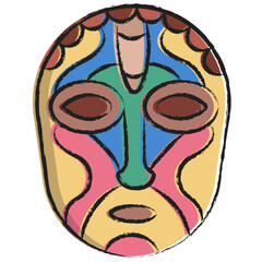 Hand drawn Mask icon