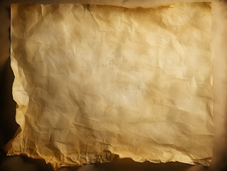 Old Parchment Paper with Burnt Edges (Generative AI)