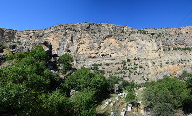 Fototapeta na wymiar Cemisgezek Rock Caves - Tunceli - TURKEY