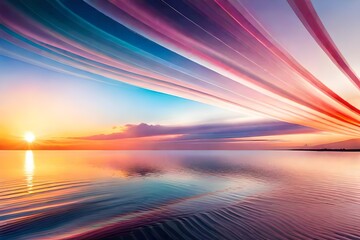 sunset on the beach