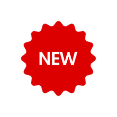 New badge, Novelty - vector icon	
