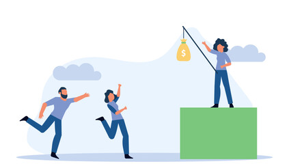 Employee giving bonus dollar 