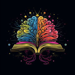 abstract image of colorful brain