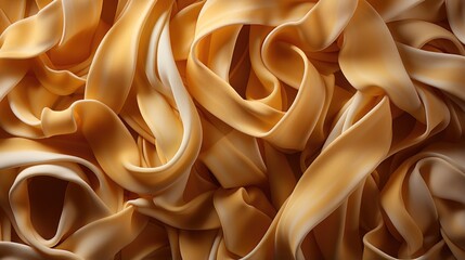 Pasta background made of tagliatelle. Generative AI
