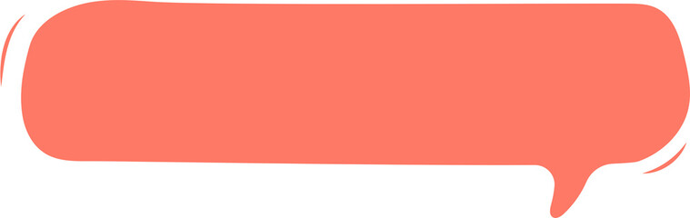 Fototapeta premium Colorful pastel orange color speech bubble balloon icon sticker memo keyword planner text box banner, flat png transparent element design