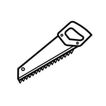 hand saw - vector icon