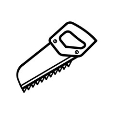 hand saw - vector icon