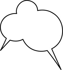 Black and white speech bubble balloon icon sticker memo keyword planner text box banner, flat png transparent element design