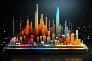 Charts and abstract business Backgrounds for presentations