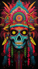 indiano, tape&ccedil;aria fluorescente