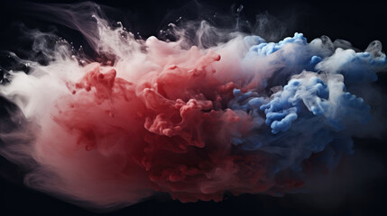 Blue purple glowing fog cloud wave abstract art background with free space, Mist texture, Color smoke.