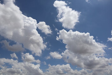 Naklejka na ściany i meble Clouds in blue sky 
