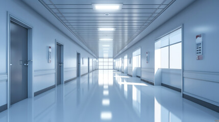 Corridor in hospital.