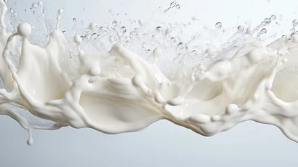 Fotobehang milk splash on white background © Vitalo4ok