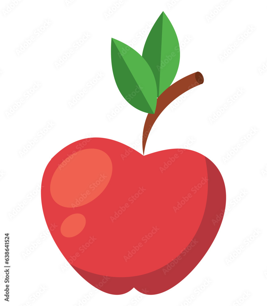 Sticker healthy apple design