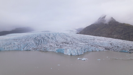 Fjallsarlon is a glacial lagoon in Iceland, located on the southern end of  Vatnajökull glacier. Vatnajokull Glacier is the largest glacier in Europe.