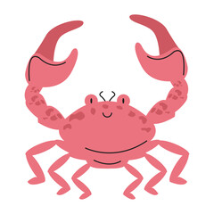 pink crab design