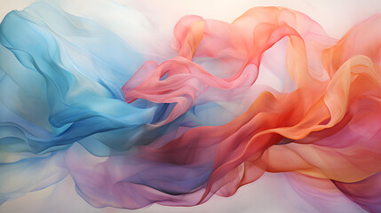 Obraz premium Abstract Watercolour Brush Strokes Generated AI