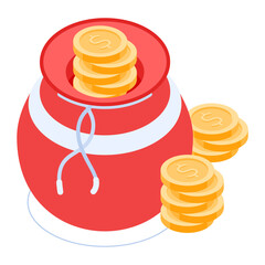 Pack of Benefit Polices Isometric Icons 
