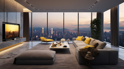 modern interior of a room