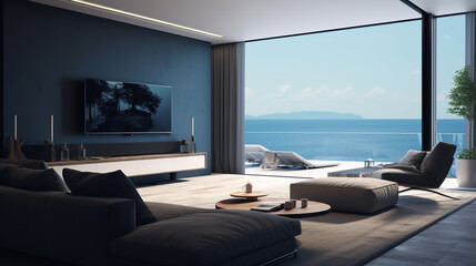 modern interior of a room